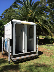 Dual Toilet unit on a large property for a Wedding