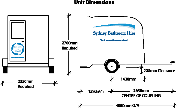 Luxury Portable Bathroom Dimensions