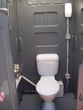 luxury sewer connected toilet