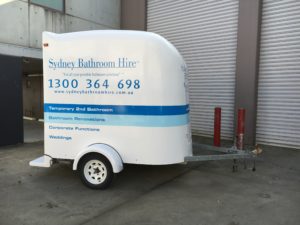 Portable Bathroom to hire for a Renovation.